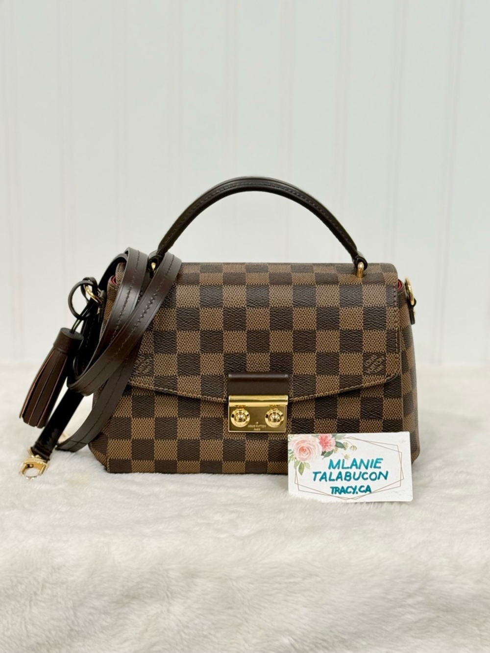 SOLD Louis Vuitton Croisette Damier Ebene Crossbody Bag